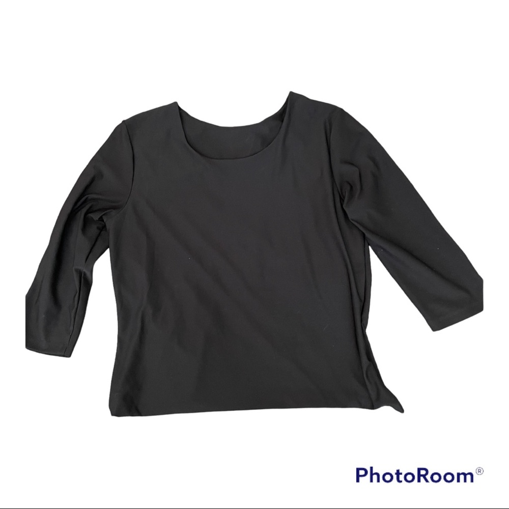 Spanx 3/4 Sleeve Top With Slim-X Liner Size XL
